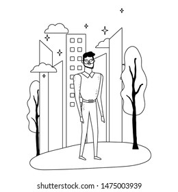 Isolated avatar man vector design