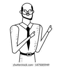 Isolated avatar man vector design