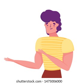 Isolated avatar man vector design