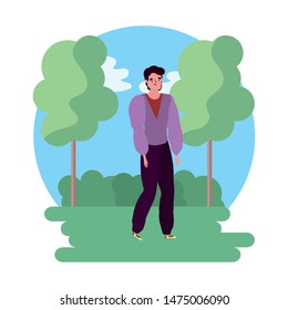 Isolated avatar man vector design