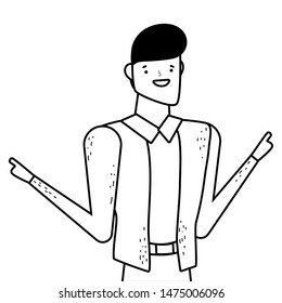 Isolated avatar man vector design