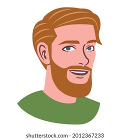 avatar aislado de un hombre Ilustración vectorial