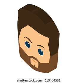 Isolated avatar of a man, Vector illustration