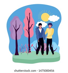 Isolated avatar men vector design