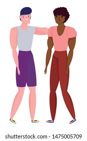 Isolated avatar men vector design