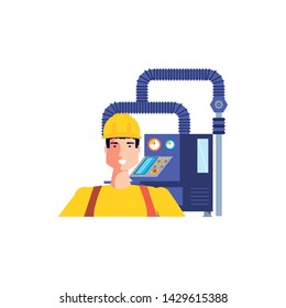 Isolated avatar of professional worker design