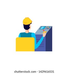 Isolated avatar of professional worker design