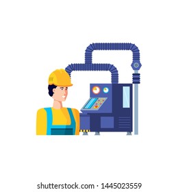 Isolated avatar of professional worker design