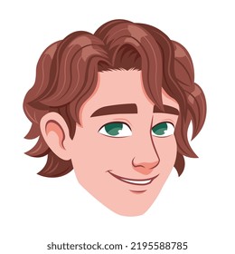 Isolated avatar of a sexy man Vector