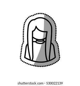 Isolated avatar woman design