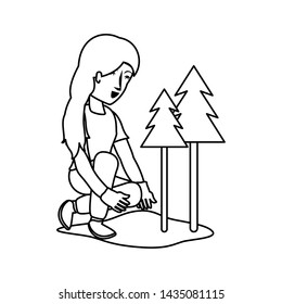 Isolated avatar woman design vector ilustration