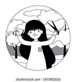 Isolated avatar woman vector design vector illustration