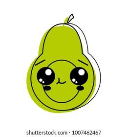 Isolated avocado design
