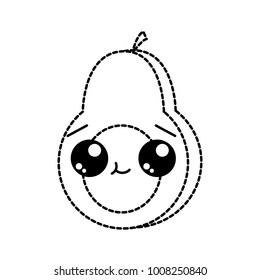 Isolated avocado design
