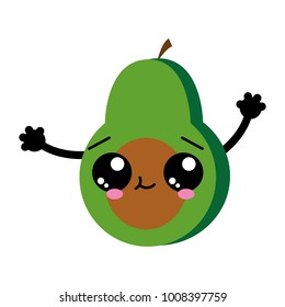 Isolated avocado design
