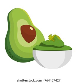 Isolated avocado design