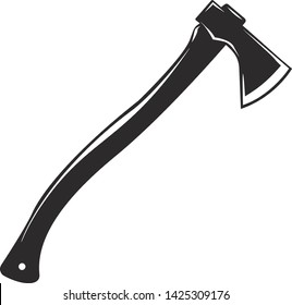 Isolated Axe, Camping Axe, Lumberjack Axe In Vector