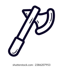 Icono de hacha aislado Vector de arma de tipo MEdieval