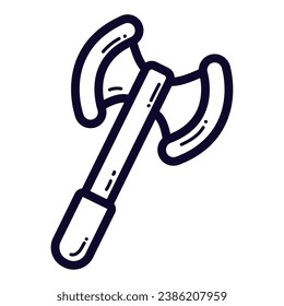 Isolated axe icon MEdieval weapon Vector