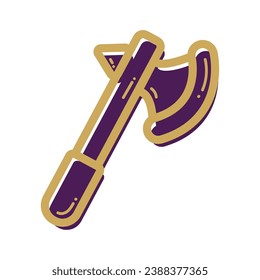 Isolated axe icon MEdieval weapon Vector