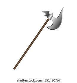 Isolated axe on a white background, Vector illustration