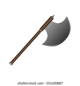 Isolated axe on a white background, Vector illustration