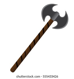 Isolated axe on a white background, Vector illustration