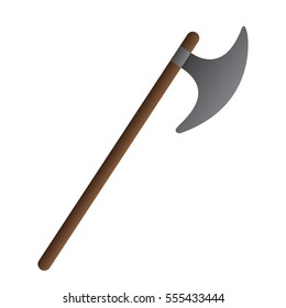 Isolated axe on a white background, Vector illustration