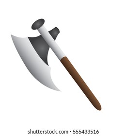 Isolated axe on a white background, Vector illustration