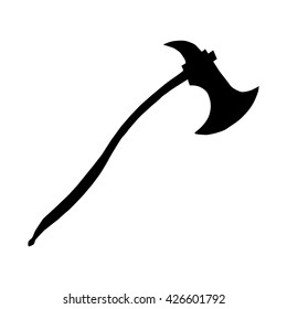 isolated axe silhouette