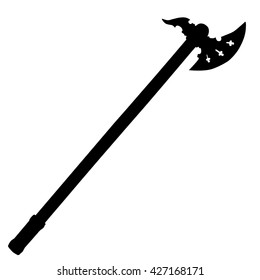 isolated axe silhouette