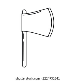 Isolated axe weapon medieval icon Vector