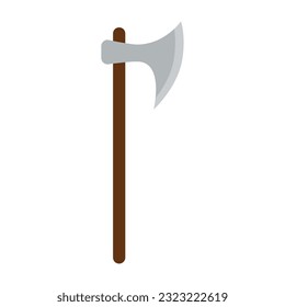 Isolated axe weapon medieval icon Vector