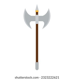 Isolated axe weapon medieval icon Vector
