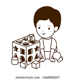 Isolated baby boy design vector illustration