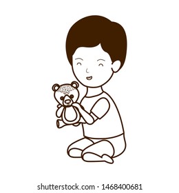 Isolated baby boy design vector illustration