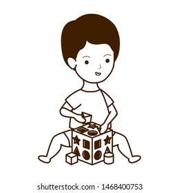 Isolated baby boy design vector illustration