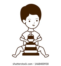 Isolated baby boy design vector illustration