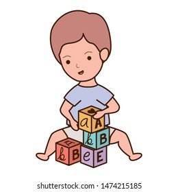 Isolated baby boy design vector illustration