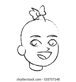 Isolated baby cartoon design