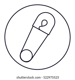 Isolated baby cloth pin design