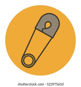 Isolated baby cloth pin design