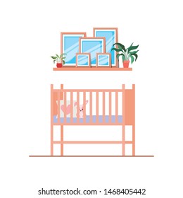 Isolated baby cradle design vector illustration