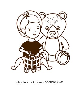 Isolated baby girl design vector illustration