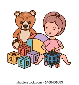 Isolated baby girl design vector illustration