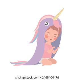 Isolated baby girl design vector illustration