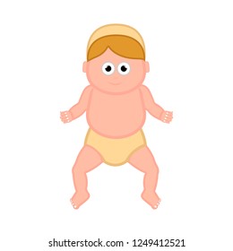 Isolated baby jesus cartoon character. Christmas. Vector illustration design