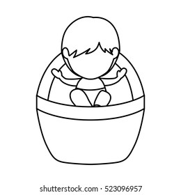 Isolated baby jesus design