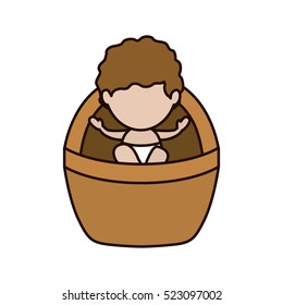 Isolated baby jesus design