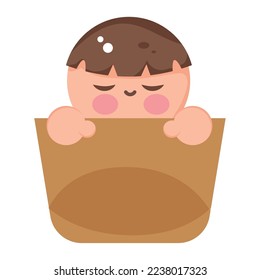 Isolated baby Jesus Nativity Character Christmas season Vector